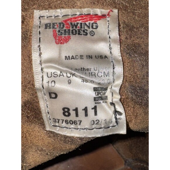 Size 10D - Red Wing Iron Ranger 8111 Boots Made in USA, Amber Harness, Cork Sole - Picture 10 of 10